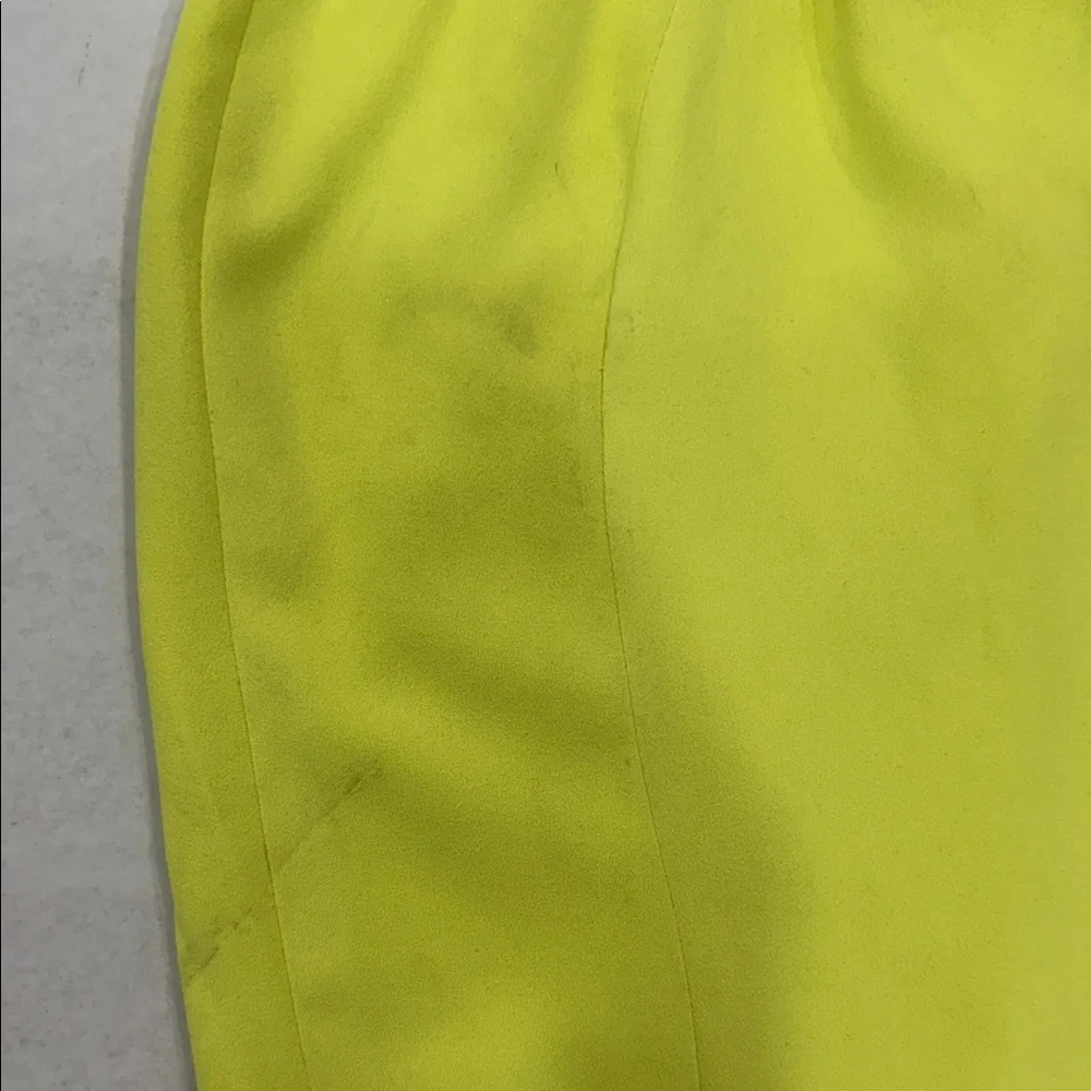 House of CB Strapless Corset-Detail Lime Green Bodycon Dress Medium-Plus cup - Picture 3 of 5